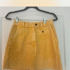 BDG Mustard Corduroy Mini Skirt